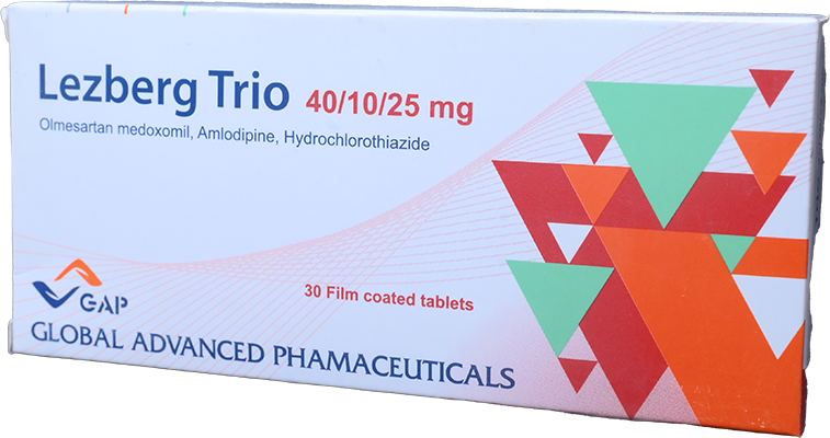 LEZBERG TRIO 40/10/25 MG TAB 3 STRIP 30 TAB