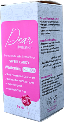 DEAR SWEET CANDY WHITENING ROLL ON 60 ML @ 1 BOX