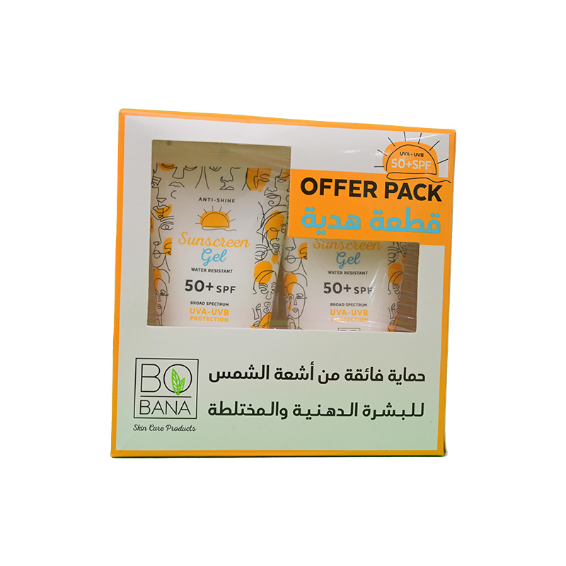 BOBANA SUNSCREEN GEL 50+ SPF 150 ML+1FREE 1 BOX