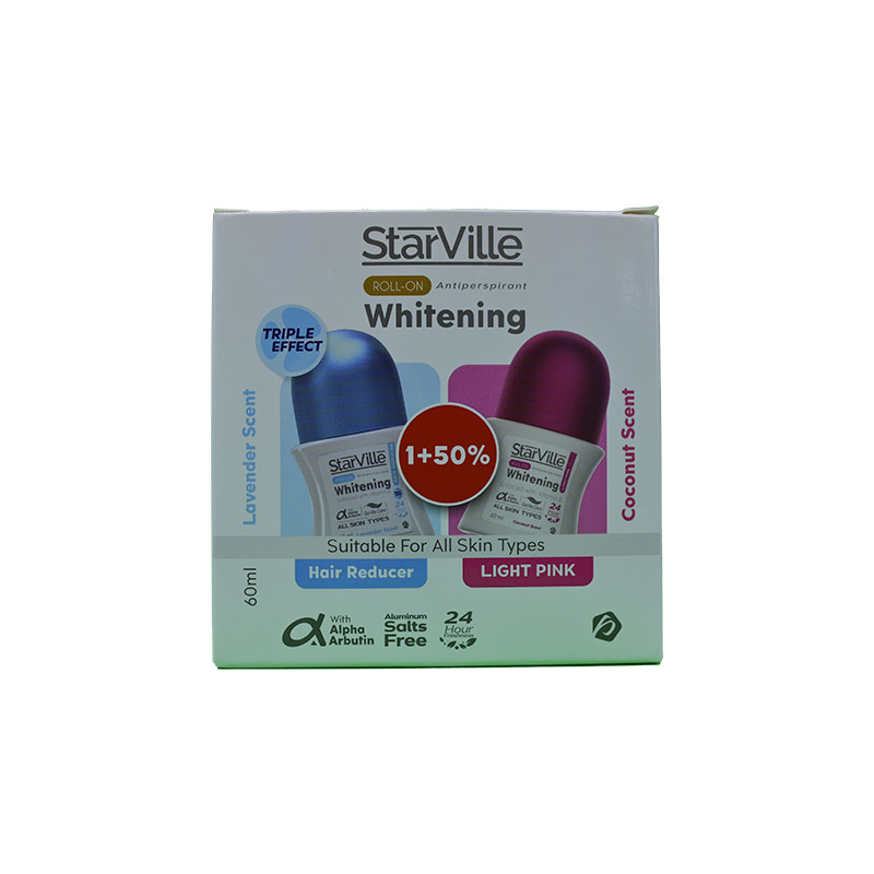 STARVILLE ROLL ON HAIR REDUCER+LIGHT PINK S.P OFF 1 BOX