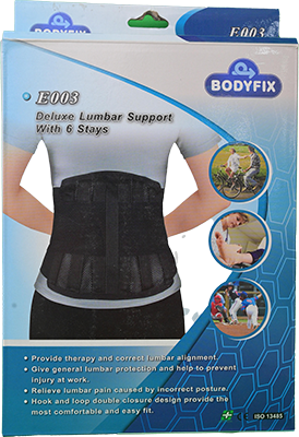 BODYFIX DELUXE LUMBAR SUPPORT E003 (XL) 1 BOX