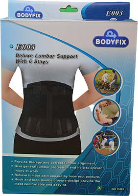 BODYFIX DELUXE LUMBAR SUPPORT E003 (L) 1 BOX