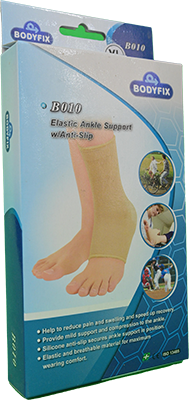 BODYFIX ELASTIC ANKL SUPPORT W/ANTI SLIP B010 (XL) 1 BOX