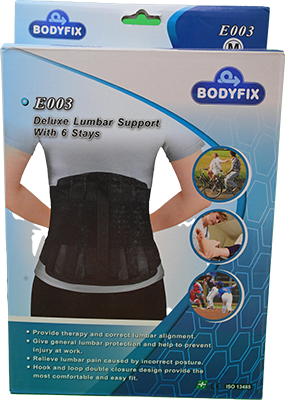 BODYFIX DELUXE LUMBAR SUPPORT E003 (M) 1 BOX