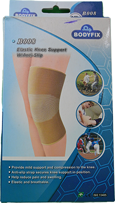 BODYFIX ELASTIC KNEE SUPPORT W/ANTI SLIP B008 (XL) 1 BOX