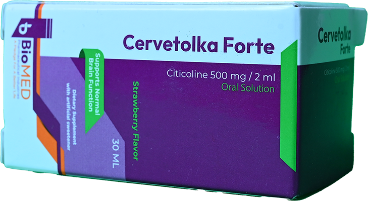 CERVETOLKA FORTE STRAWBERRY FLAVOR SYRUP 30 ML 1 BOX