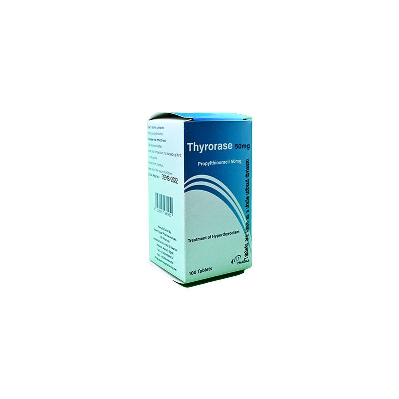 THYRORASE 50 MG TAB 1 BOX 100 TAB