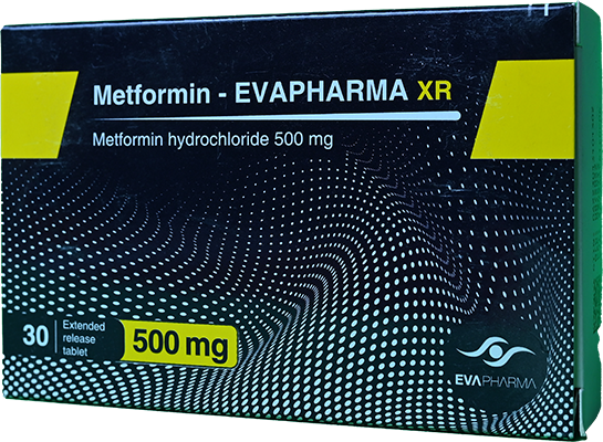 METFORMIN 500 MG XR (EVA PHARMM) TAB 3 STRIP 30 TAB