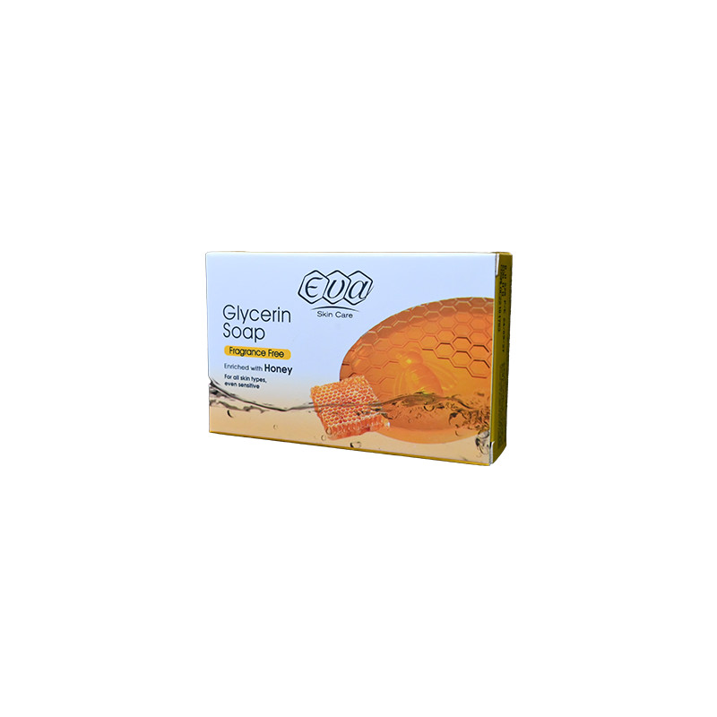 EVA GLYCERIN SOAP FRAGRANCE FREE 120 GM 1 BOX