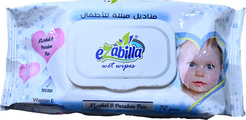 EZABILLA BABY WET WIPES 72 PCS 1 BOX