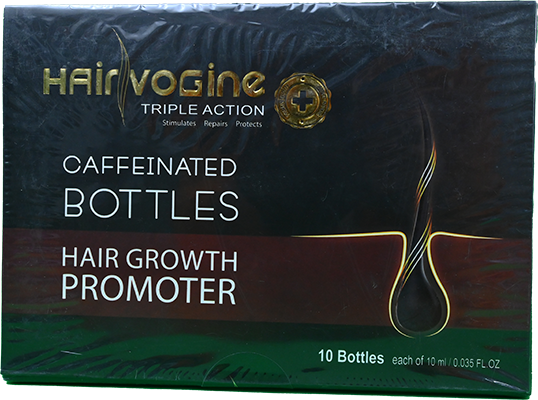 HAIRVOGINE CAFFEINATED LOTION 10 BOTTLES/10ML 10 AMP 10 AMP
