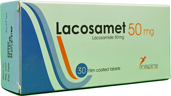 LACOSAMET 50 MG TAB 3 STRIP 30 TAB