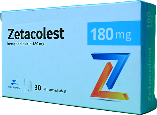 ZETACOLEST 180 MG TAB 3 STRIP 30 TAB