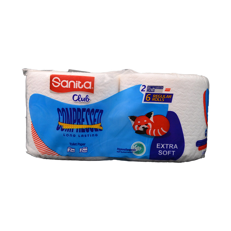 SANITA CLUB COMPRESED TOILET 2 ROLL  1 ONE UNIT