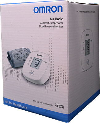 OMRON M 1 BASIC PRESSURE DIGITAL BLOOD PRESSURE DEVICE DIGITAL 1 BOX