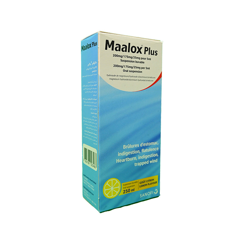 MAALOX PLUS SYRUP 250 ML 1 BOTTLE