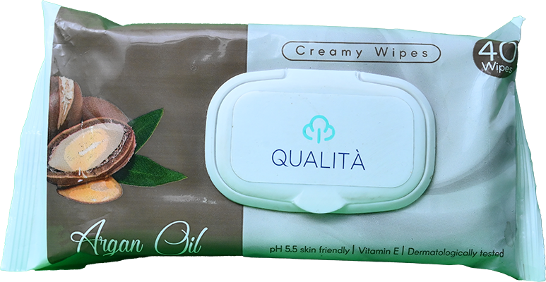 QUALITA WIPES ARGAN OIL 40 WIPES 1 BOX
