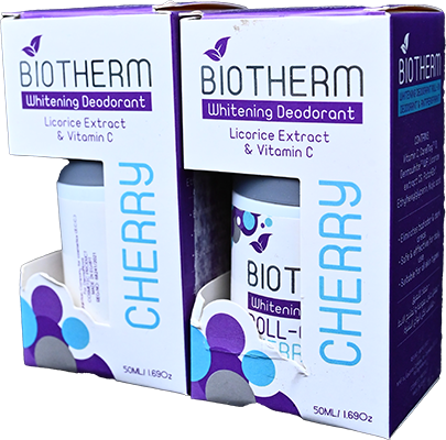 BIOTHERM WHITENING DEODRANT ROLL ON CHERRY 50ML 1 BOX