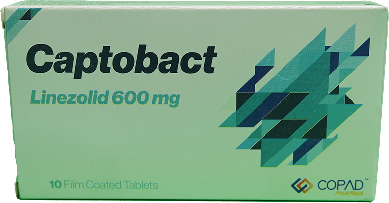 CAPTOBACT 600MG TAB 1 BOX 10 TAB