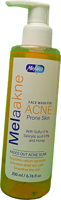 MELAAKNE ACNE PRONE FACE WASH 200 ML 1 BOX