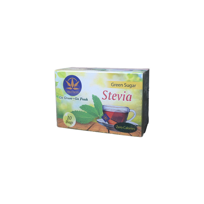 STEVIA GREEN SUGAR 10 BAGS 1 BOX
