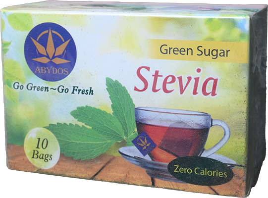 STEVIA GREEN SUGAR 10 BAGS 1 BOX