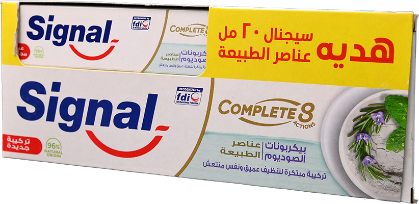 SIGNAL COMPLETE8 BAKING SODA 100ML+20ML FREE 1 BOX