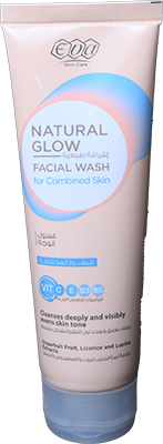 EVA NATURAL GLOW FACIAL WASH FOR COMB SKIN 100ML 1 BOX