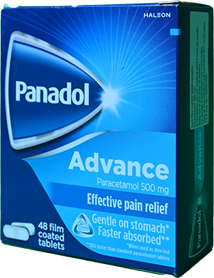 PANADOL ADVANCE 500 MG TAB 4 STRIP 48 TAB