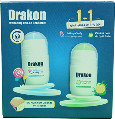 DRAKON WHIT ROLL LOLLIPOP CANDY+ROLL PASSION FREE 1 BOX