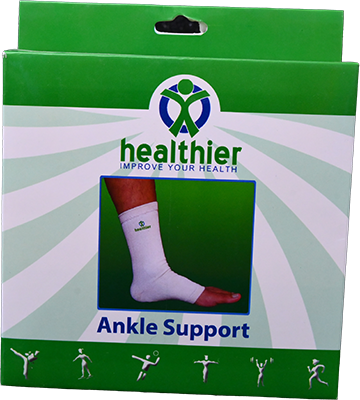 HEALTHIER CLOSE ANKLE SUPPORT M انكل شراب 1 BOX