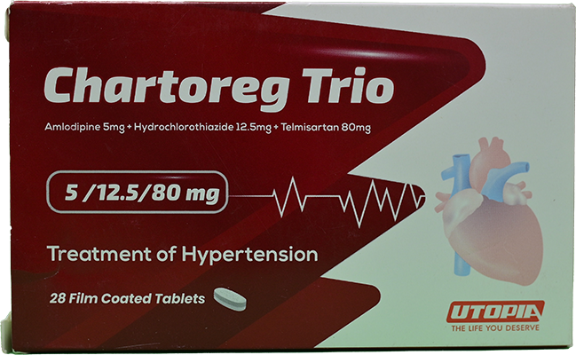 CHARTOREG TRIO 5/12.5/80 MG TAB 1 BOX 28 TAB