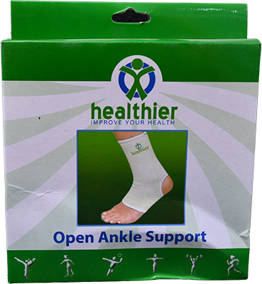 HEALTHIER OPEN ANKLE SUPPORT L انكل مفتوح 1 BOX