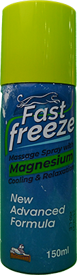 FAST FREEZE MASSAGE SPRAY WITH MAGNESIUM 150 ML 1 BOX