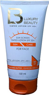 LUXURY BEAUTY SUN SCREEN SPF +50 TINTED LOTI 150ML 1 BOX