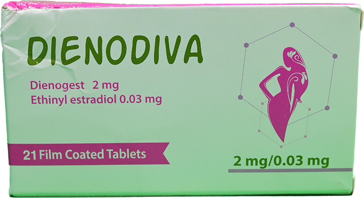 DIENODIVA 2MG/0.03MG TAB 1 BOX 21 TAB