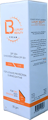 LUXURY BEAUTY SUN SCREEN CREAM SPF50+ 50 GM 1 BOX
