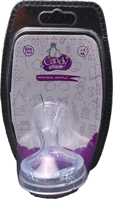 CANDY NATURAL NIPPLE +3M COD 33023 1 BOX