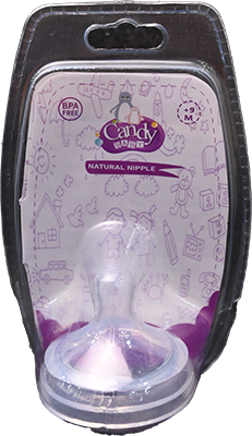 CANDY NATURAL NIPPLE +9M COD 33025 1 BOX