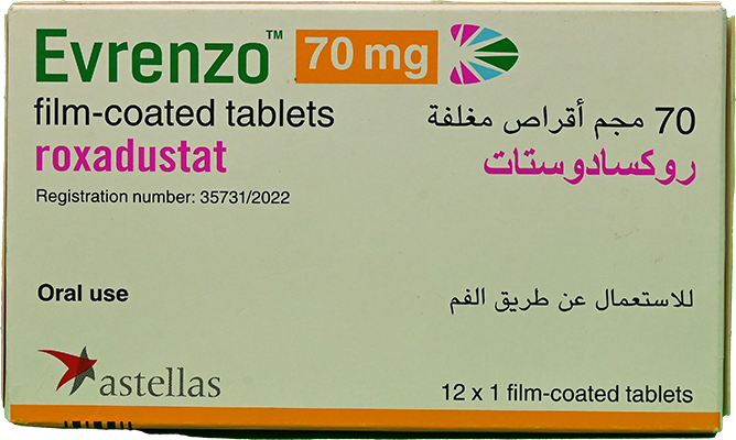 EVRENZO 70 MG TAB 1 BOX 12 TAB