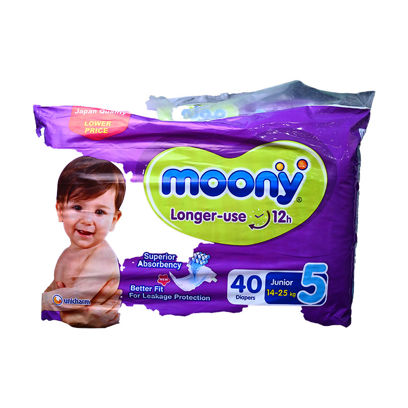 MOONY 40 DIAPERS SIZE 5 1 BOX