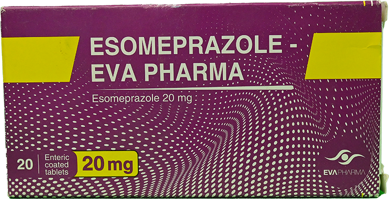 ESOMEPRAZOLE (EVA)20 MG TAB 2 STRIP 20 TAB