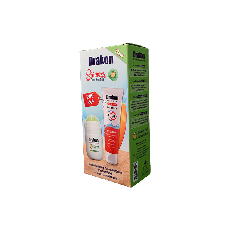 DRAKON SUNSCREEN GEL CR +ROLLON PASSION SP.OFFER 1 BOX
