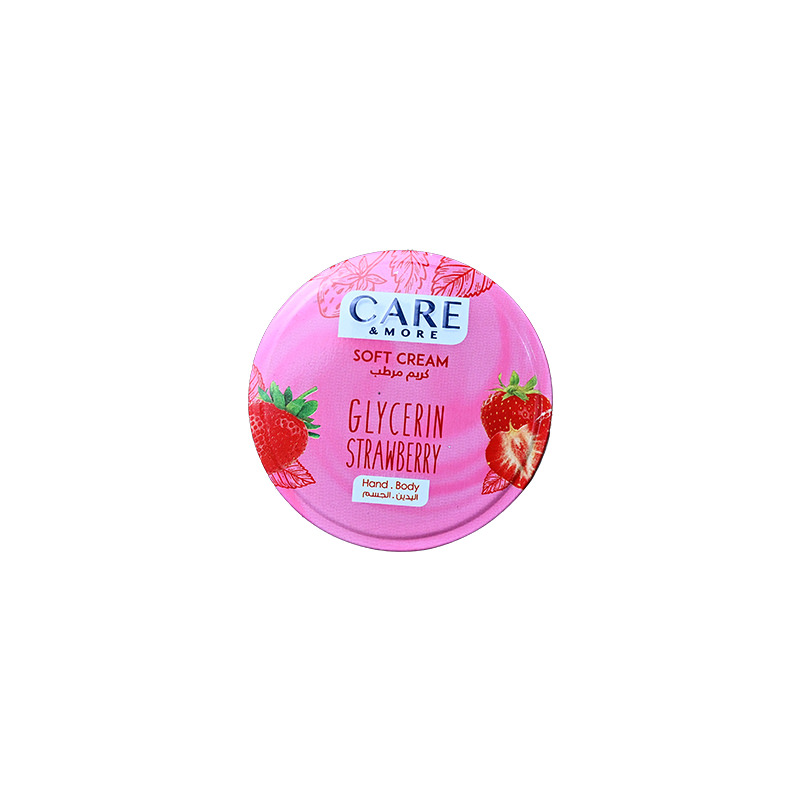 CARE&MORE SOFT CREAM GLYCERIN STRAWBERRY 125ML 1 BOX