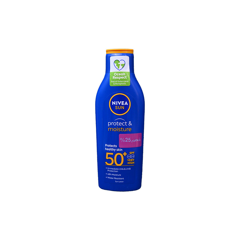 NIVEA SUN LOTION PROTECT & MOIST 50+200 ML DIS 20% 1 BOX