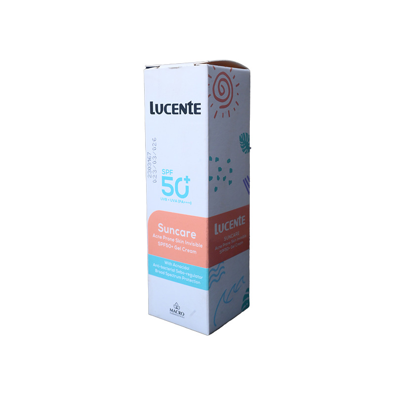 LUCENTE SUNCARE ACNE PRONE INV SPF50+ GEL CRE 50ML 1 BOX