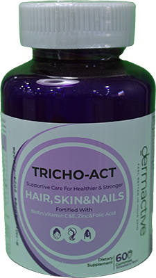 DERMACTIVE TRICHO-ACT HAIR,SKIN,NAILS 60 GUMMIES  1 BOX