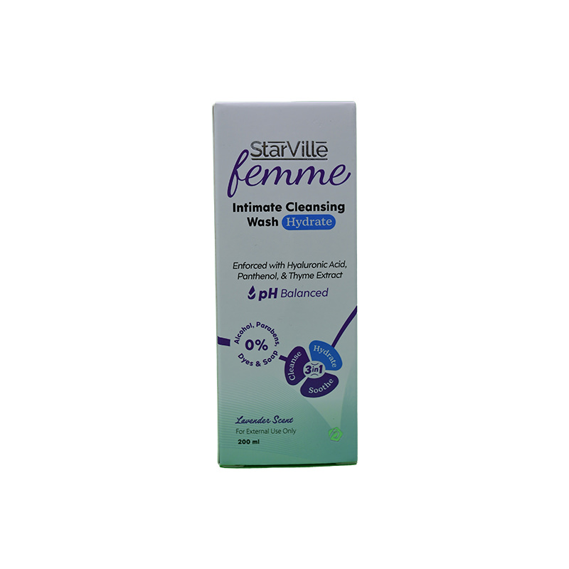 STARVILLE FEMME INTIMATE CLEANS WASH HYDRATE 200ML 1 BOX