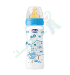 [66482] CHICCO BIBERON WELL BEING (4+MONTH) 330ML (LATEX-BOY)--