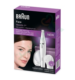 [54336] BRAUN FACE SPA MINI EPILATOR+CLEANSING BRUSH 830